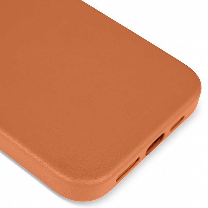 Husa din Piele Naturala pentru Apple iPhone 13 Pro Max, compatibilitate MagSafe, Maro [7]