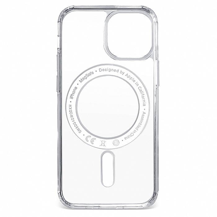 Husa de protectie, Clear Case tip Magsafe compatibil cu iPhone 13 Mini (Transparenta) [3]