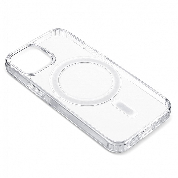 Husa de protectie, Clear Case tip Magsafe compatibil cu iPhone 13 Mini (Transparenta) [4]