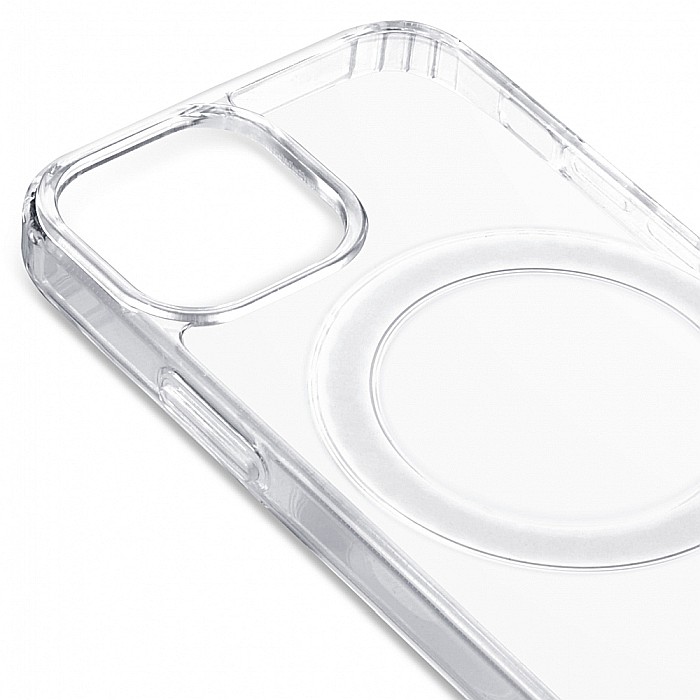 Husa de protectie, Clear Case tip Magsafe compatibil cu iPhone 13 Mini (Transparenta) [6]