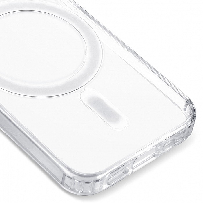 Husa de protectie, Clear Case tip Magsafe compatibil cu iPhone 13 Mini (Transparenta) [7]