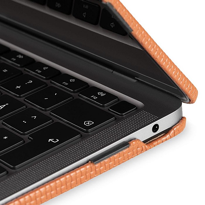 Carcasa de protectie din piele pentru MacBook Pro 16-inch A2141 - Maro [7]