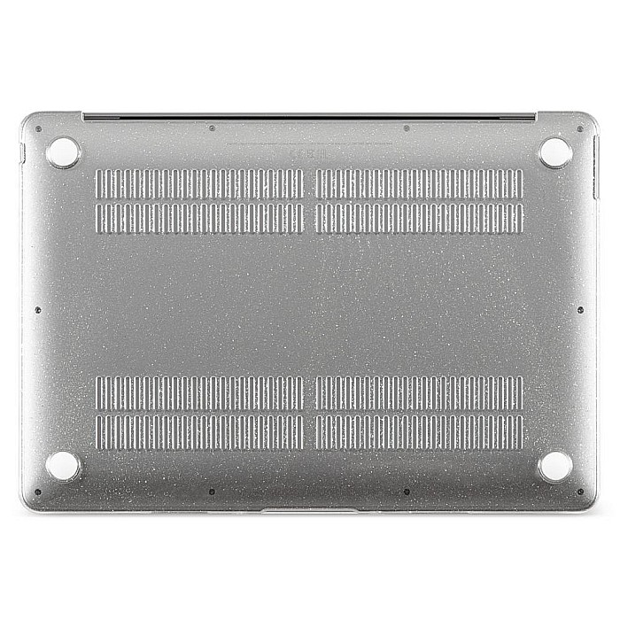 Carcasa de protectie pentru MacBook Pro M1/M2 14-inch A2442, A2779 - Transparent cu sclipici [5]