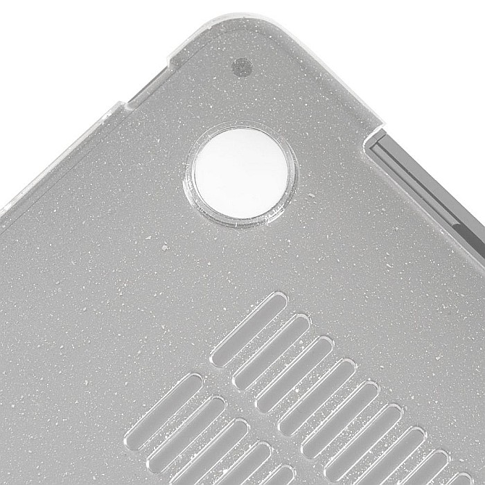 Carcasa de protectie pentru MacBook Pro M1/M2 14-inch A2442, A2779 - Transparent cu sclipici [9]