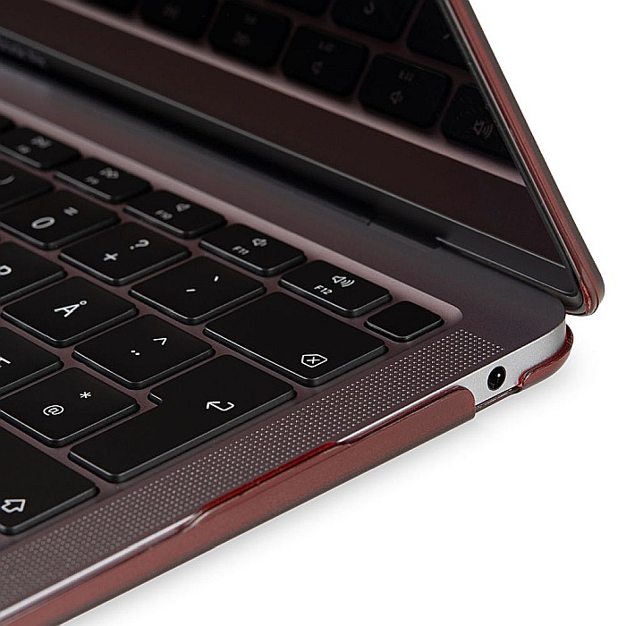 Carcasa de protectie pentru MacBook Pro M1/M2 14-inch A2442, A2779 - Wine Red [7]