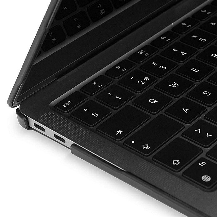 Carcasa de protectie Soft Edges pentru MacBook Pro 13-inch A1706, A1708, A1989, A2159, A2251, A2289, A2338 - Negru [11]