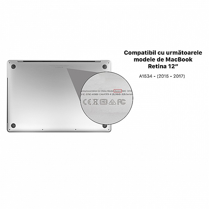 Carcasa de protectie pentru MacBook Retina 12-inch A1534 - Multicolor Mat [4]