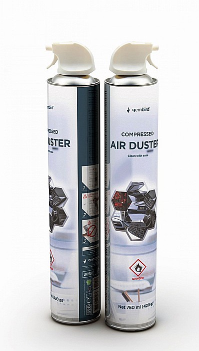 Spray curatare cu aer comprimat 750 ml, Gembird [1]