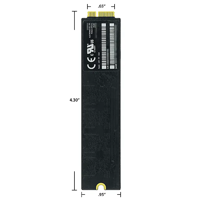 SSD MacBook Air 2010 2011 A1369 A1375 6+12 Pini [2]