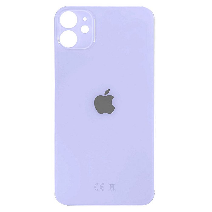 Sticla spate carcasa pentru iPhone 11, Big Hole - Purple [1]