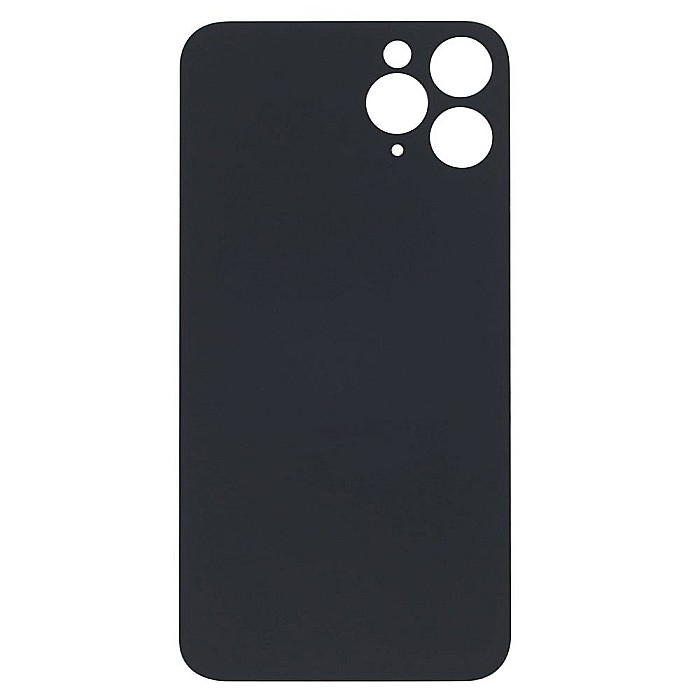 Sticla spate carcasa pentru iPhone 11 Pro, Big Hole - Space Grey [2]