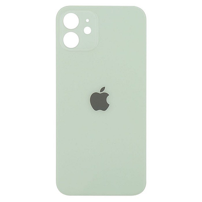 Sticla spate carcasa compatibil cu iPhone 12 Mini, Green, Big hole [1]
