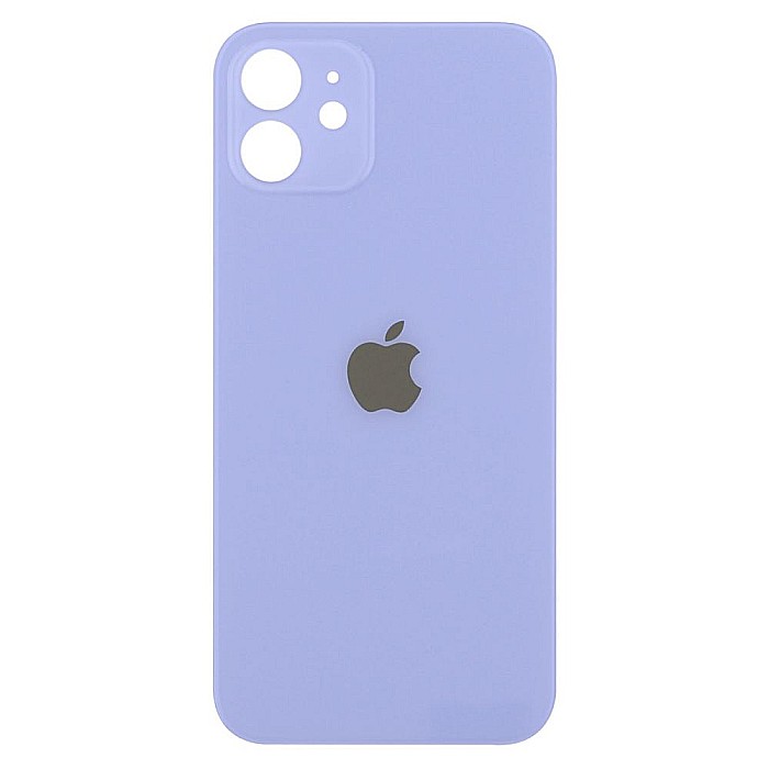 Sticla spate carcasa compatibil cu iPhone 12 Mini, Purple, Big hole [1]