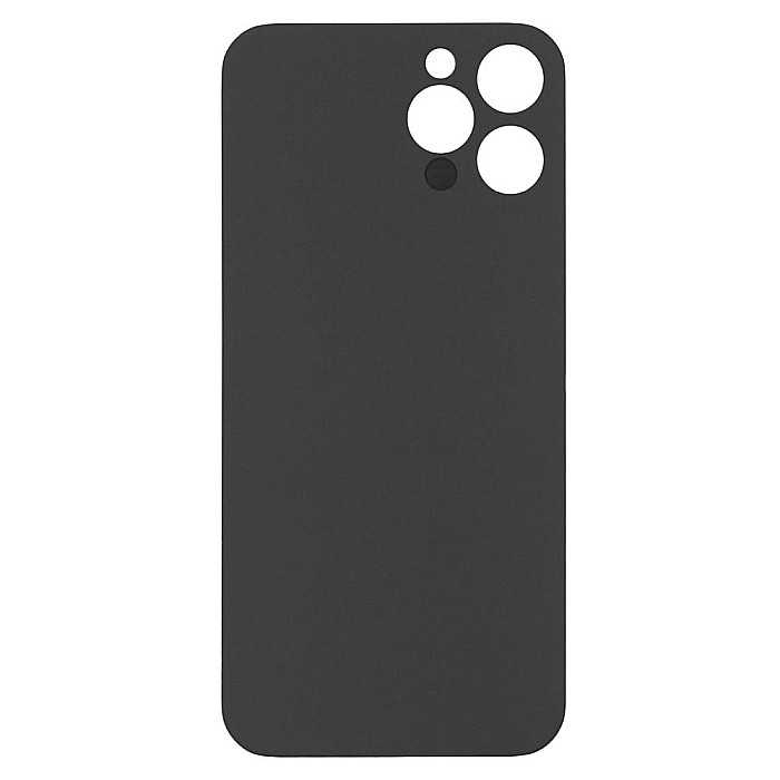 Sticla spate carcasa compatibil cu iPhone 12 Pro, Silver, Big hole [2]