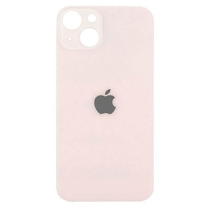 Sticla spate carcasa compatibil cu iPhone 13, Pink, Big hole [1]