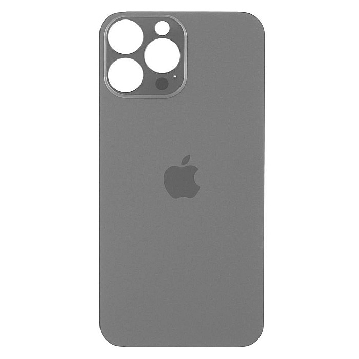 Sticla spate carcasa compatibil cu iPhone 13 Pro Max, Graphite, Big hole [1]