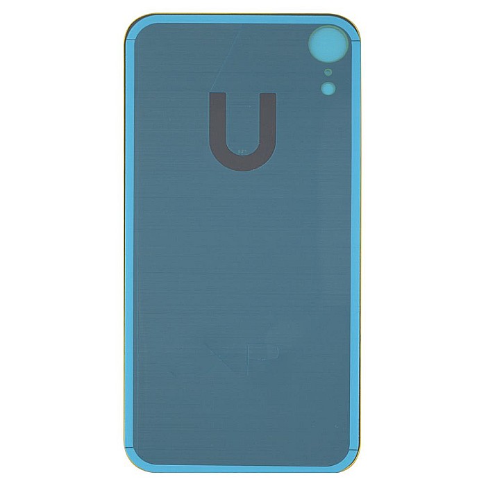 Sticla spate carcasa iPhone XR Yellow - Big Hole [2]