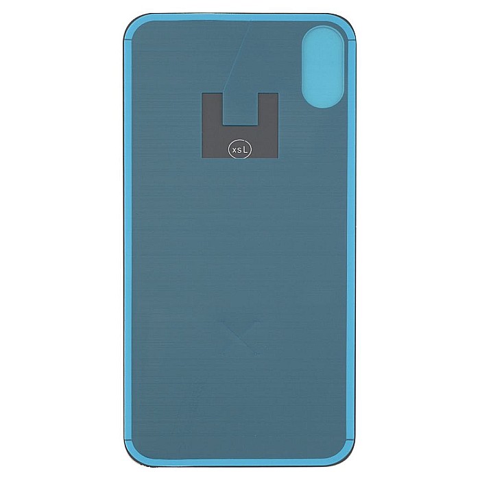 Sticla spate carcasa compatibila cu telefon Apple iPhone XS, Alb, Big Hole [2]