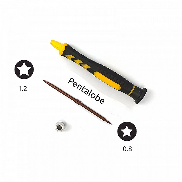 Surubelnita 2 fete Pentalobe 5 puncte 0.8 - 1.2 mm MacBook Air, Iphone [3]