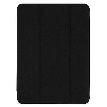 Piese & Accesorii iPad - Husa Flip Magnetica cu spate transparent, colturi intarite si suport Stylus Pen pentru iPad Mini 5 - Negru