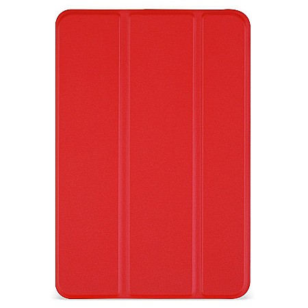 Piese & Accesorii iPad - Husa Magnetica cu spate transparent, colturi intarite pentru iPad Mini 4, 5 7.9 Inch - Rosu