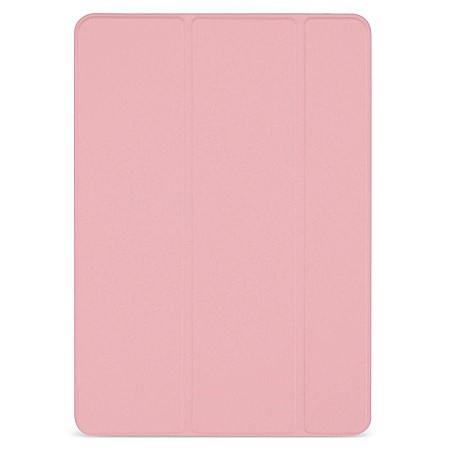 iPad - Husa Magnetica cu spate transparent, colturi intarite pentru iPad 7, 8 10.2 Inch - Roz