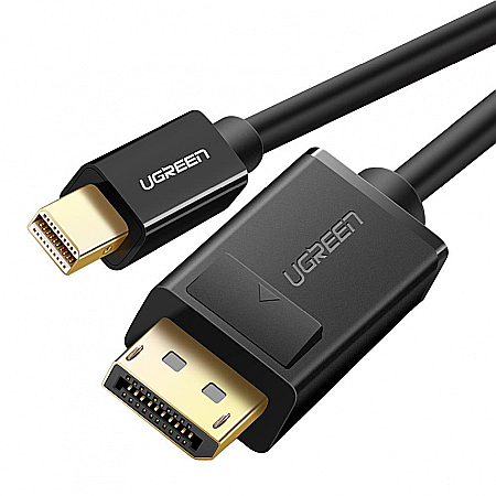 Cabluri & Adaptoare - Cablu video Thunderbolt 2, Mini Displayport la Displayport 1.2, 4k 60Hz, 2 metri, Ugreen, Negru