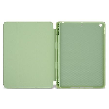 Husa Flip Magnetica cu suport Stylus Pen pentru iPad pentru iPad 7, 8 10.2 Inch - Matcha Green [1]
