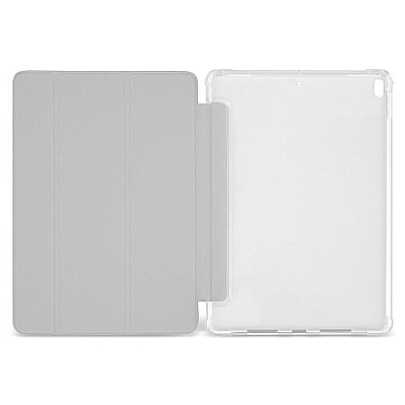 Husa Magnetica cu spate transparent, colturi intarite pentru iPad Air 3, Pro 10.5 Inch - Gri deschis [1]