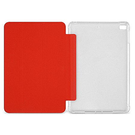 Husa Magnetica cu spate transparent, colturi intarite pentru iPad Mini 4, 5 7.9 Inch - Rosu [1]