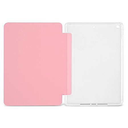 Husa Magnetica cu spate transparent, colturi intarite pentru iPad 7, 8 10.2 Inch - Roz [1]