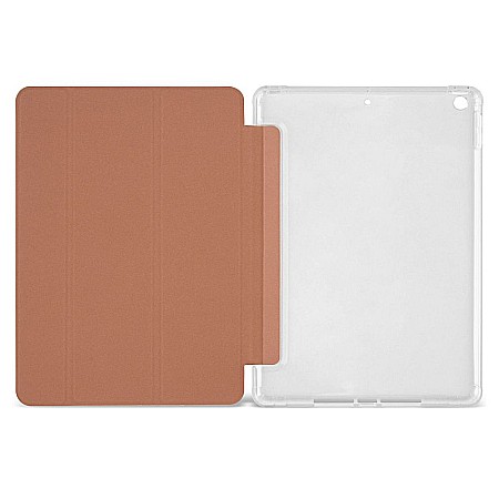 Husa Magnetica cu spate transparent, colturi intarite pentru iPad 7, 8 10.2 Inch - Rose Gold [1]