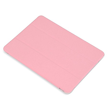 Husa Magnetica cu spate transparent, colturi intarite si suport Stylus pentru iPad 7, 8 10.2 Inch - Roz [2]
