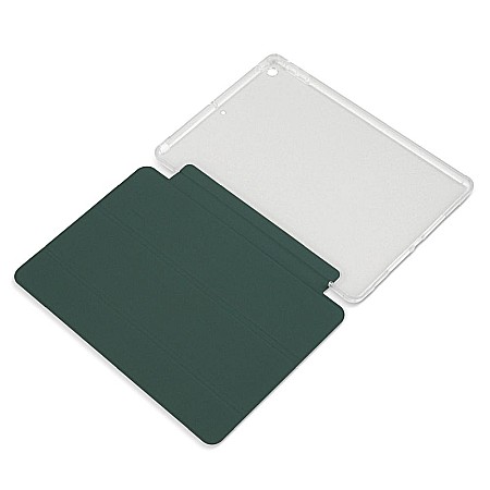 Husa Magnetica cu spate transparent, colturi intarite pentru iPad 7, 8 10.2 Inch - Dark Green [4]