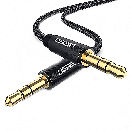 Cabluri & Adaptoare - Cablu audio, adaptor de la Jack la Jack 1.5m - Ugreen, Negru