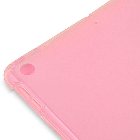 Husa Magnetica cu spate transparent, colturi intarite si suport Stylus pentru iPad 7, 8 10.2 Inch - Roz [6]