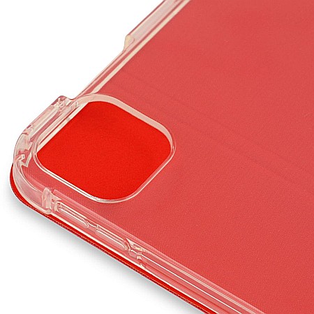 Husa Magnetica cu spate transparent, colturi intarite pentru iPad Pro 11 Inch 2018, 2020 - Rosu [6]