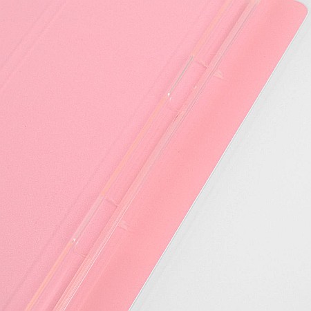 Husa Magnetica cu spate transparent, colturi intarite si suport Stylus pentru iPad 7, 8 10.2 Inch - Roz [7]
