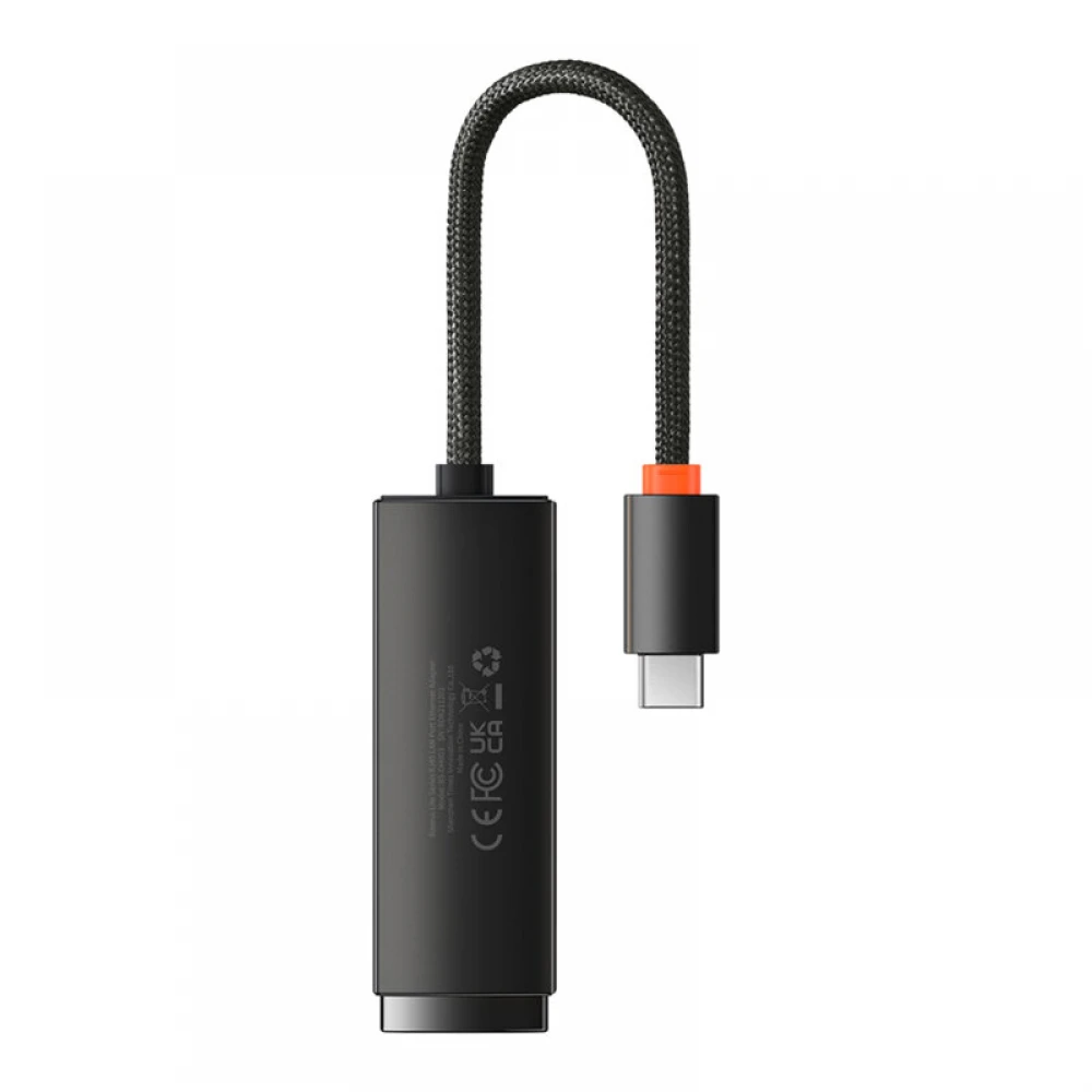 Cabluri & Adaptoare - Adaptor Ethernet RJ45 USB-C Baseus, 100Mbps, Compatibil Laptop și Macbook, Negru