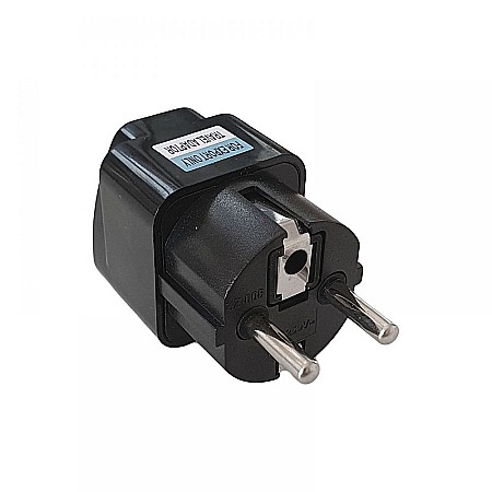 Adaptor priza calatorii, la retea 240V de la UK / USA la EU / Schuko, 250V 10 - Negru [1]