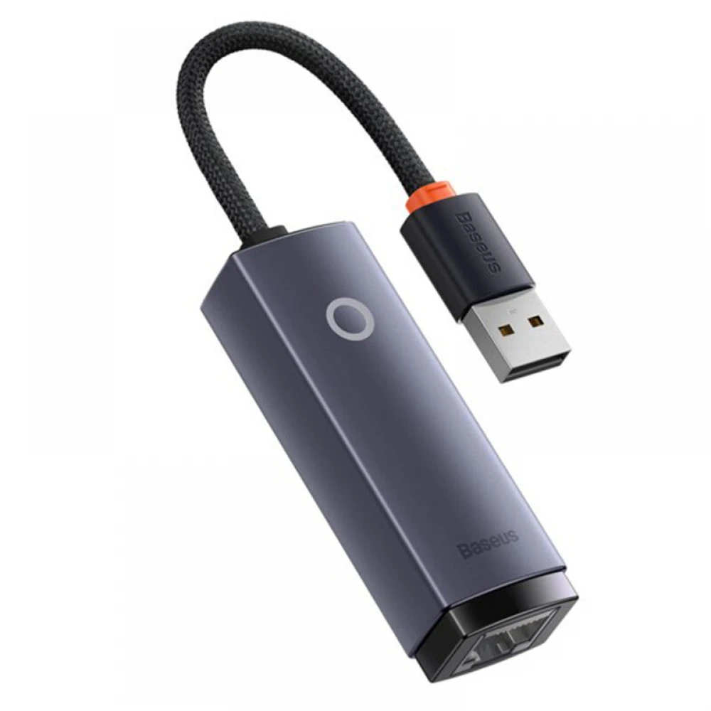 Cabluri & Adaptoare - Adaptor RJ45 Ethernet la USB-A Baseus, 100Mbps, Aluminiu, Compatibil Universal