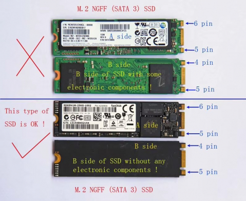 Adaptor SSD M2 NGFF pentru MacBook Air A1465 A1466 Mid 2012 [1]