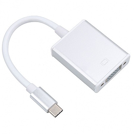 Cabluri & Adaptoare - Adaptor Thunderbolt 3 USB Type-C 3.1 la VGA, FullHD, Alb