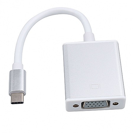 Adaptor Thunderbolt 3 USB Type-C 3.1 la VGA, FullHD, Alb [1]