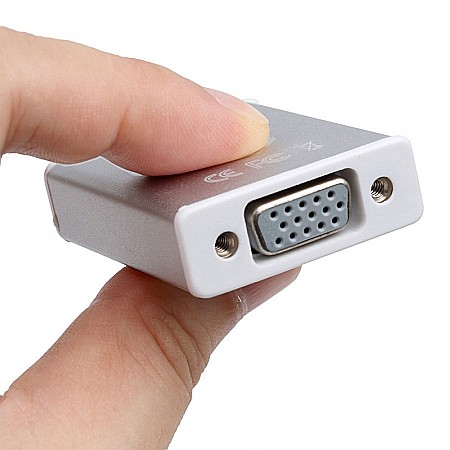 Adaptor Thunderbolt 3 USB Type-C 3.1 la VGA, FullHD, Alb [2]