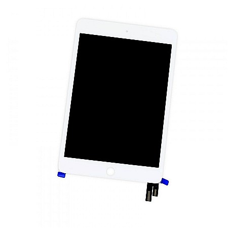 iPad mini (4th gen - 2015) - Ansamblu display compatibil cu tableta Apple iPad mini 4, 7.9 inch, A1538, A1550 - Alb, Fara buton