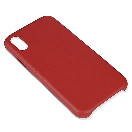 Husa din Piele Naturala pentru Apple iPhone XR - Rosu [3]