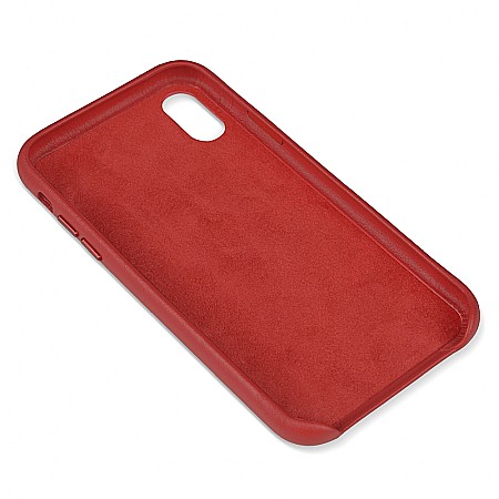 Husa din Piele Naturala pentru Apple iPhone XR - Rosu [4]