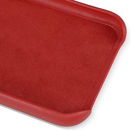 Husa din Piele Naturala pentru Apple iPhone XR - Rosu [7]