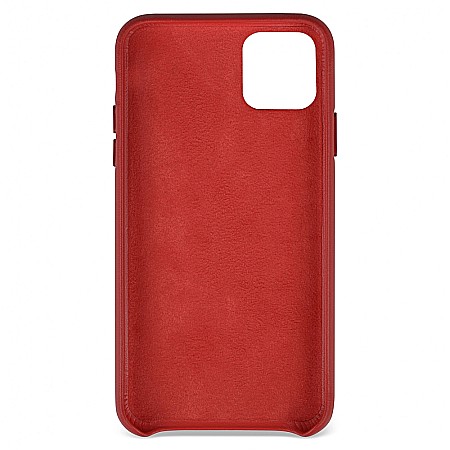 Husa de protectie din piele compatibil cu iPhone 11 Pro Max - Rosu [2]